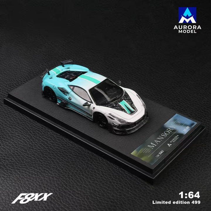 [Preorder] Aurora Model 1:64 Ferrari F8 Tributo Mansory F8XX (4 Versions)