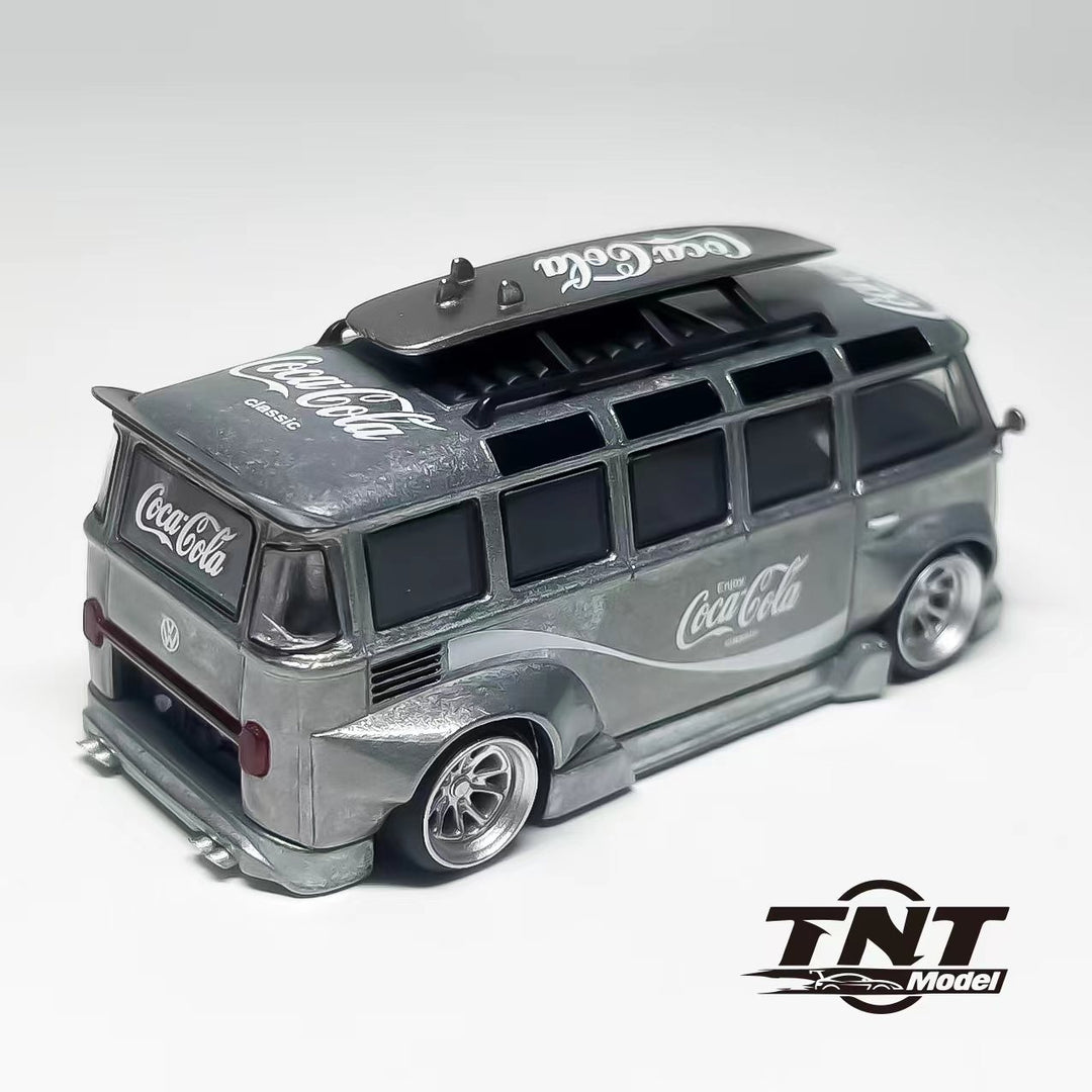 TNT Model 1:64 VW T1 Bus RWB Raw Zamac Chase (3 Versions)