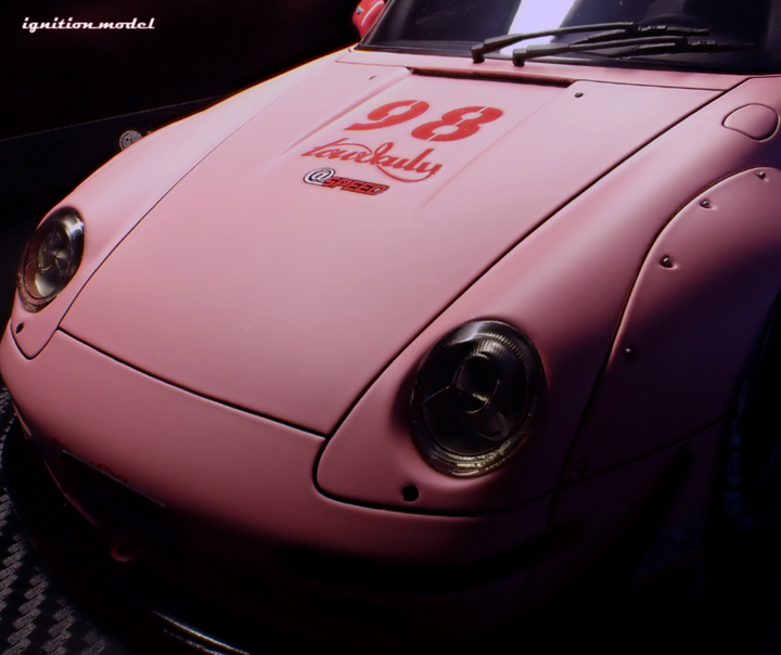 [Preorder] Ignition Model 1:18 Porsche RWB 993 Matte Pink IG3624