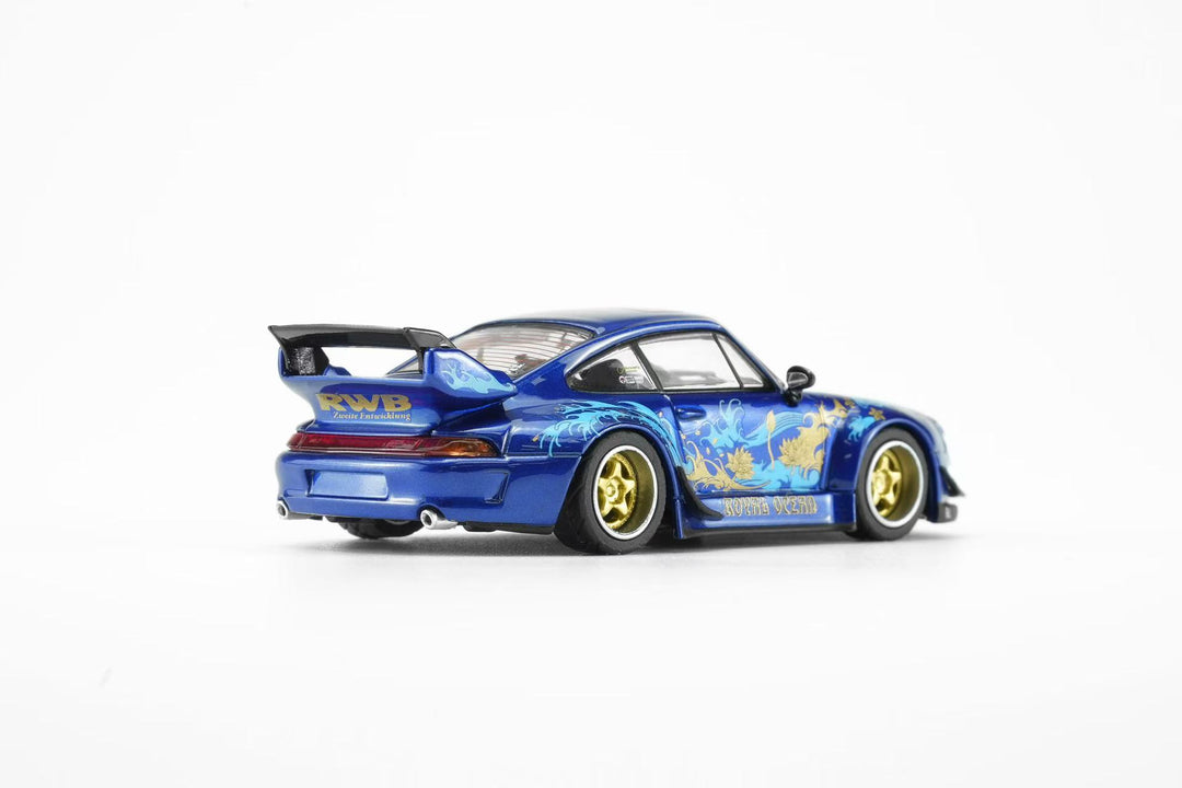 [Preorder] Motorhelix 1:64 Porsche RWB 993 Royal Ocean M62206