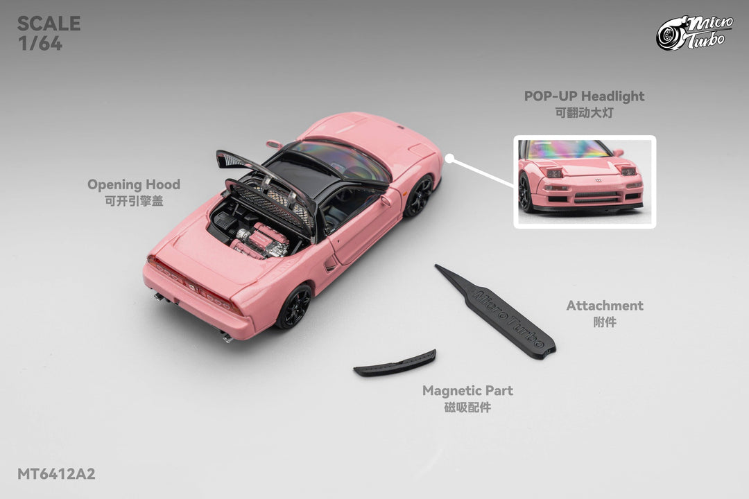 [Preorder] Microturbo 1:64 Custom NSX-R NA1 - Metallic Pink MT6412A2