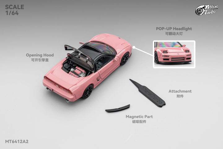 [Preorder] Microturbo 1:64 Custom NSX-R NA1 - Metallic Pink MT6412A2