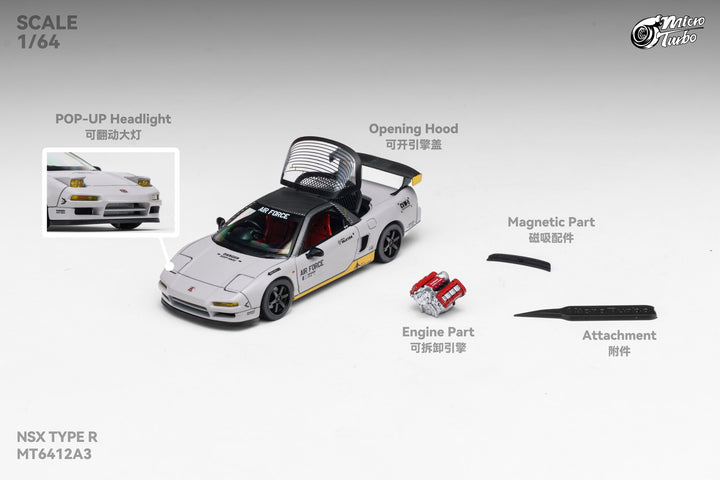 [Preorder] Microturbo 1:64 Custom NSX-R NA1 - Air Force MT6412A3