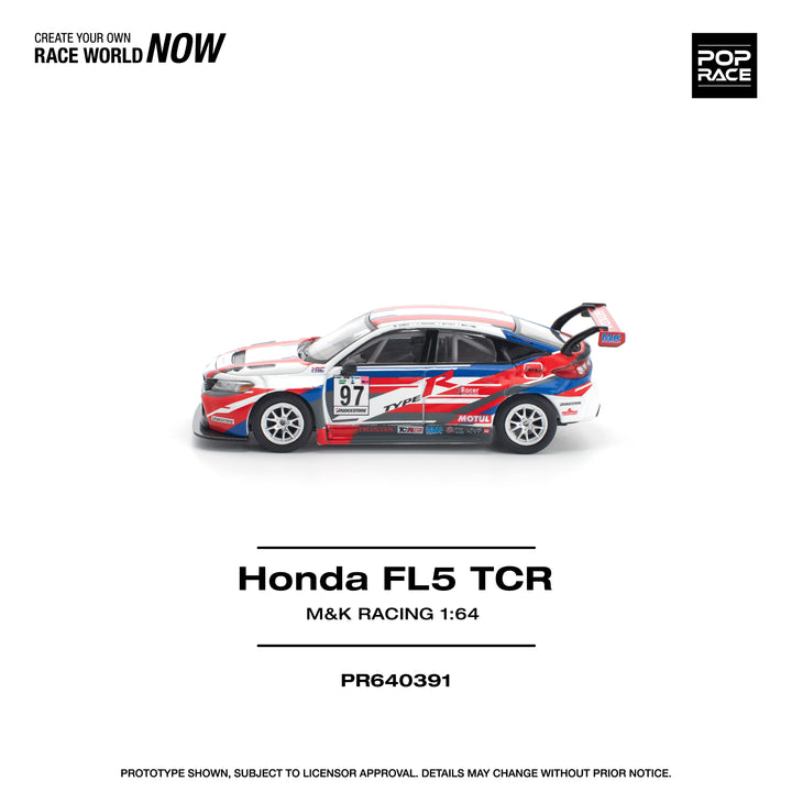[Preorder] POPRACE 1:64 Honda Civic Type-R (FL5) TCR - M&amp;K Racing PR640391