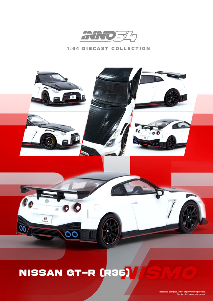 Inno64 1:64 NISSAN GT-R (R35) NISMO White IN64-R35N-WHI – Horizon