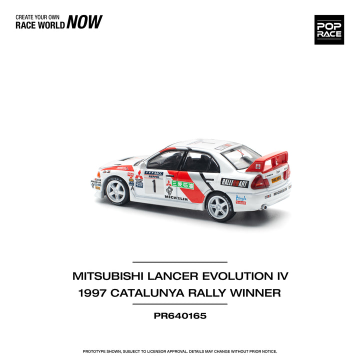 [Preorder] POPRACE 1:64 MITSUBISHI LANCER EVO IV - WINNER, RALLY DE CATALUNYA 1997