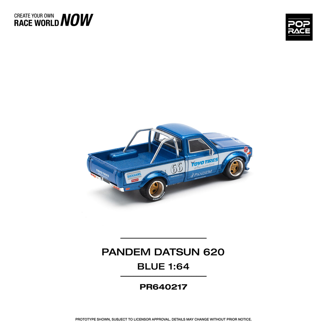 [Preorder] POPRACE 1:64 PANDEM DATSUN 620 BLUE PR640217