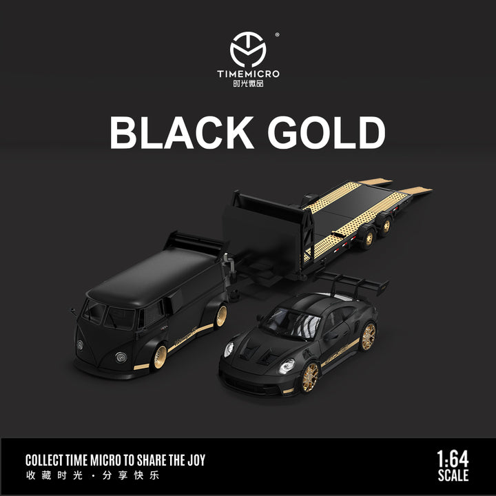 [Preorder] TimeMicro 1:64 Volkswagen and Porsche Black Gold Set (5 Versions)