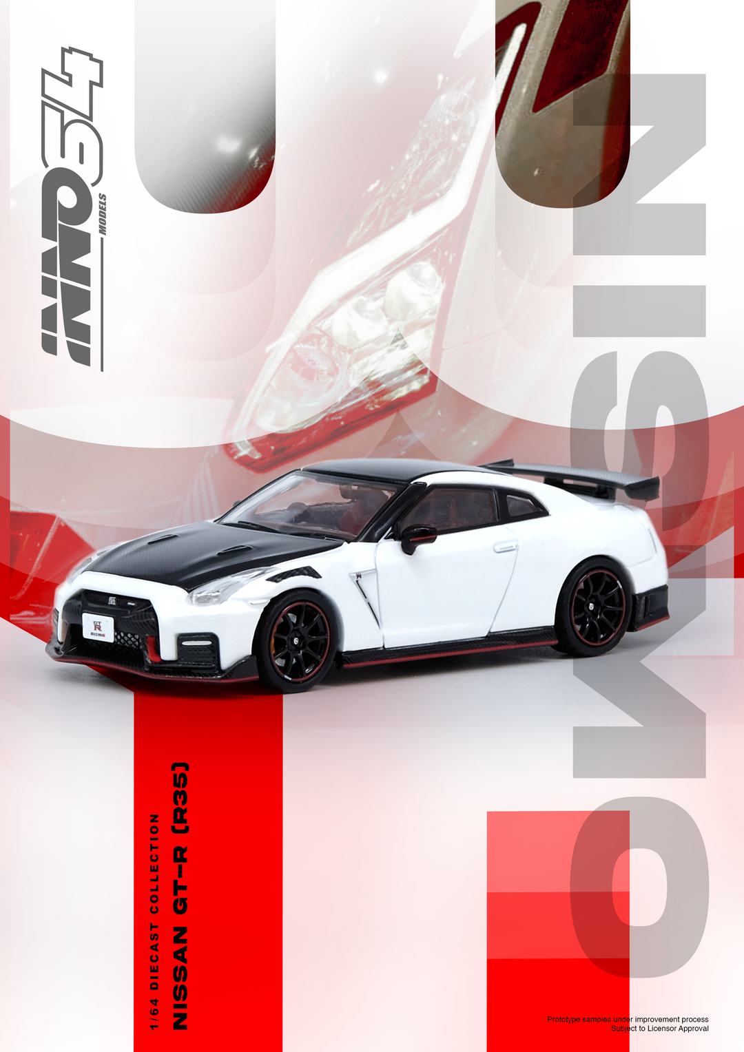 [Preorder] Inno64 1:64 NISSAN GT-R (R35) NISMO White IN64-R35N-WHI