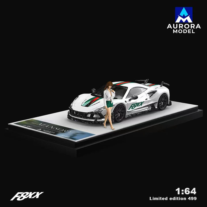 [Preorder] Aurora Model 1:64 Ferrari F8 Tributo Mansory F8XX (4 Versions)