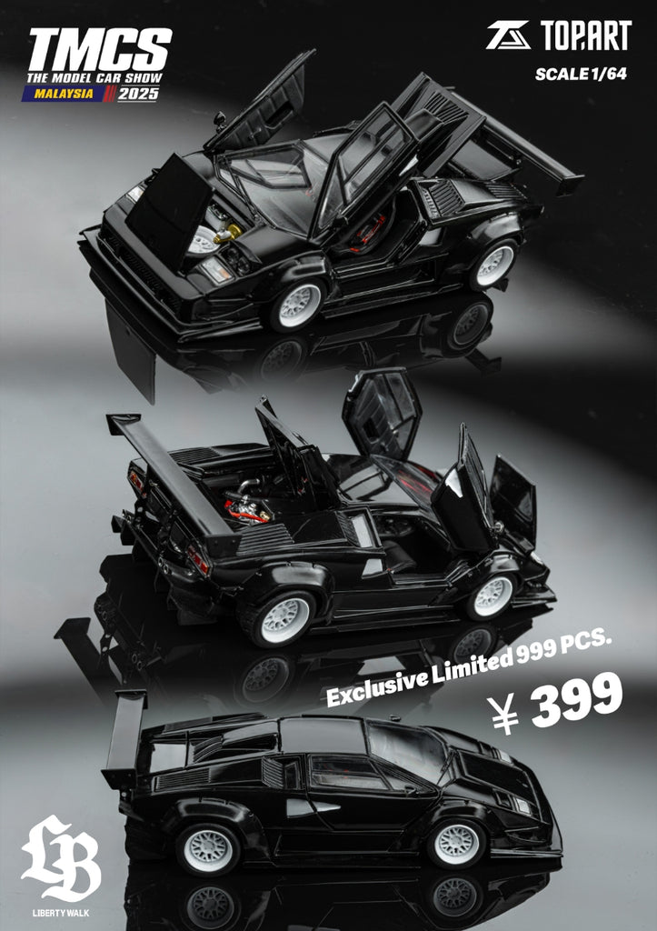 Preorder] TOPART 1:64 LBWK Lamborghini Countach Malaysia
