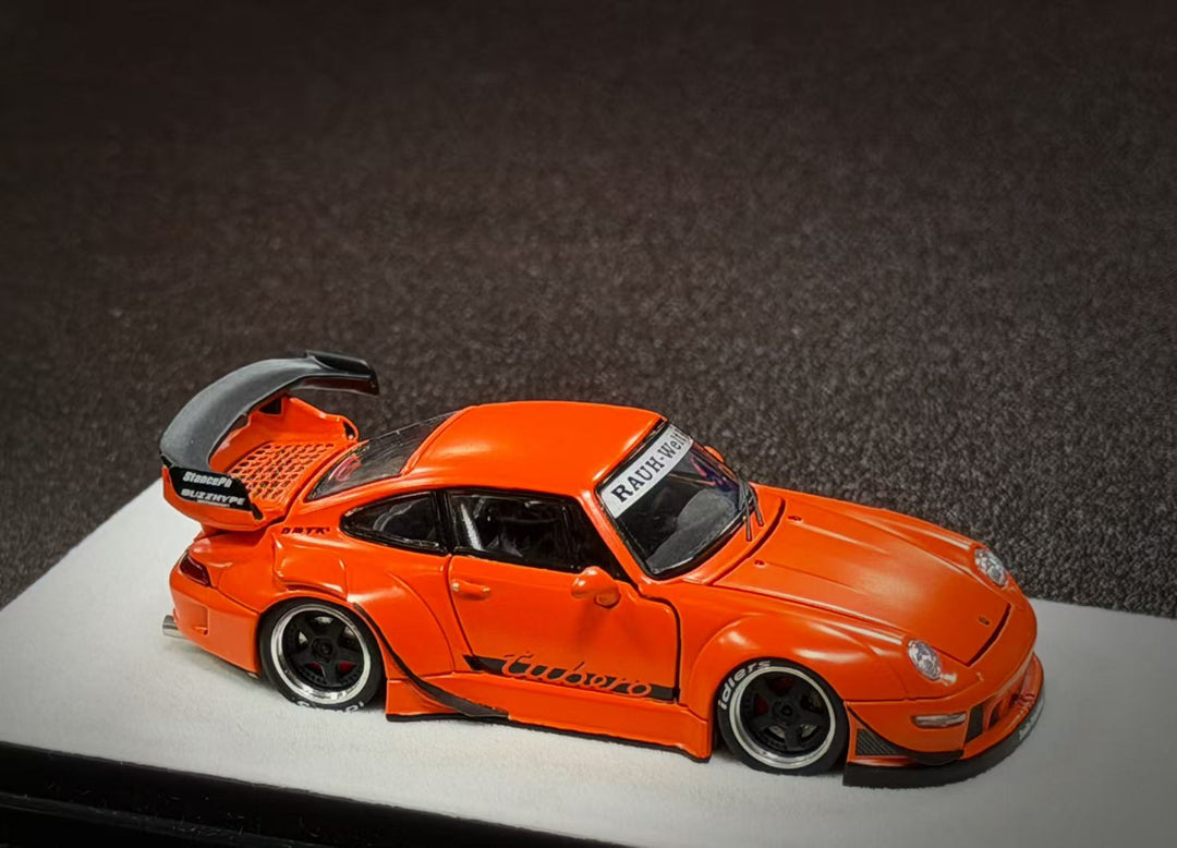 [Preorder] PGM 1:64 Porsche RWB 993 Thermal Orange PGM-640315 (2 Versions)