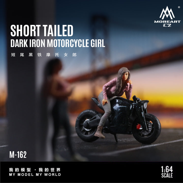 [Preorder] MoreArt 1:64 SHORT TAILED DARK IRON MOTORCYCLE GIRL MO222162