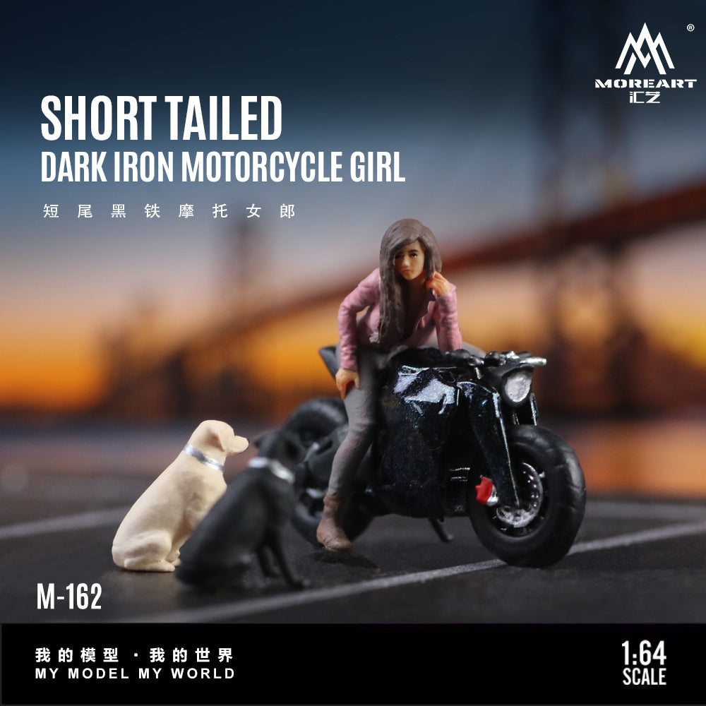 [Preorder] MoreArt 1:64 SHORT TAILED DARK IRON MOTORCYCLE GIRL MO222162