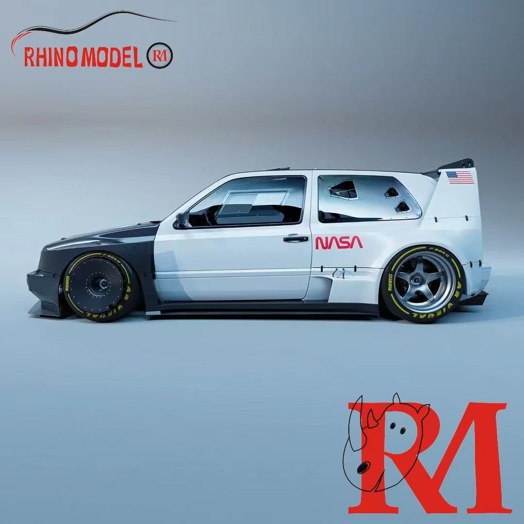 Rhino Model 1:64 Gold Lunar Rover White