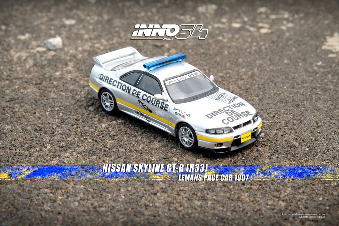 Inno64 1:64 Nissan Skyline GT-R (R33) 24 Hours Le Mans Offical Pace Car 1997 IN64-R33-LMPC