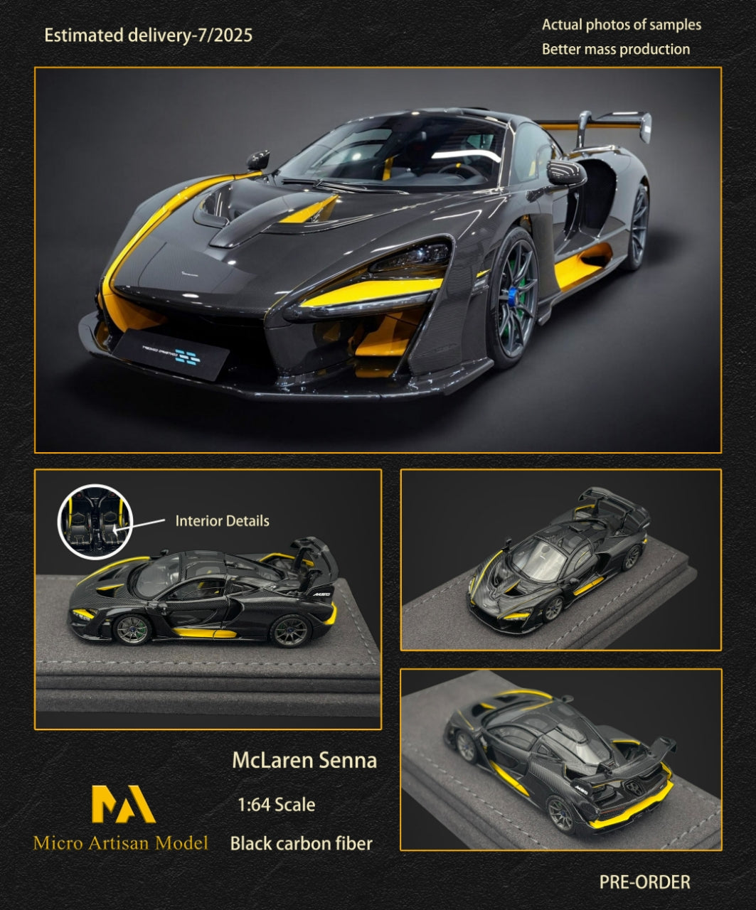 [Preorder] Micro Artisan Model 1:64 McLaren Senna (5 Colours)