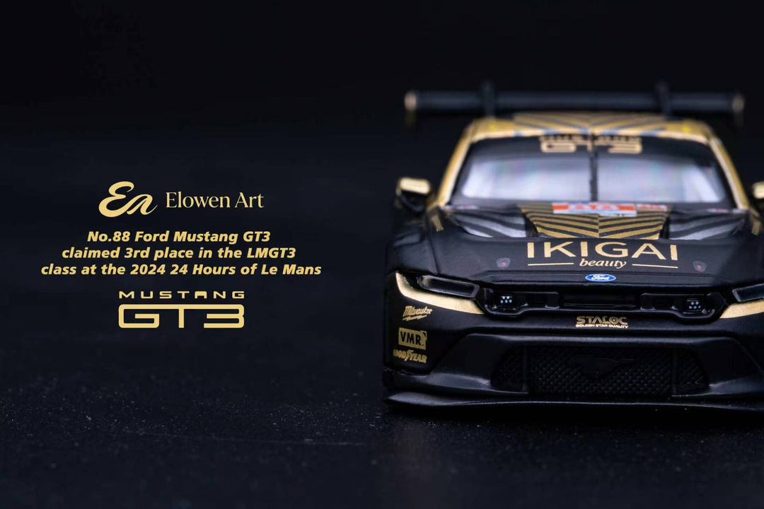[Preorder] Elowen Art 1:64 Ford Mustang GT3 Black 