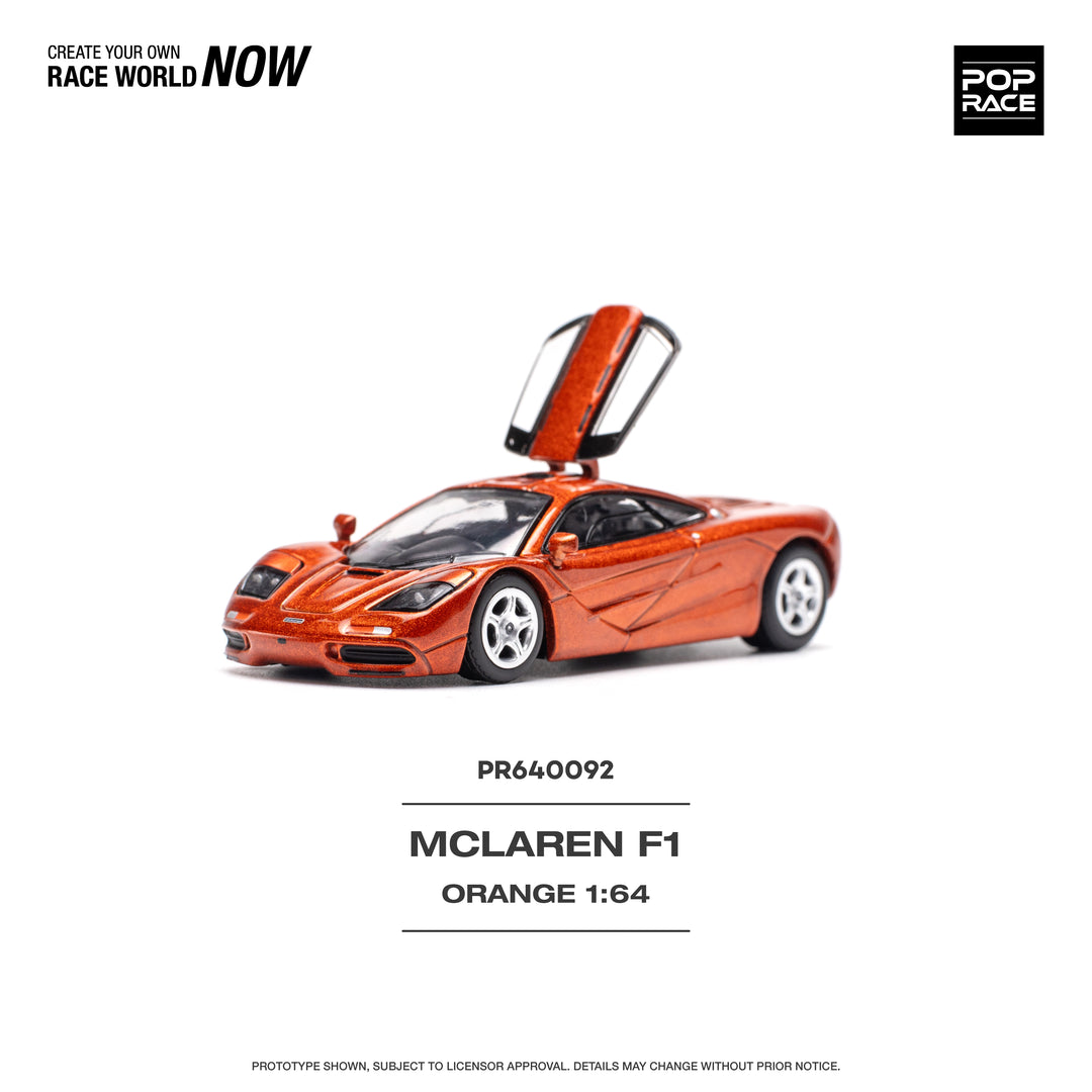 [Preorder] POPRACE 1:64 McLAREN F1 ORANGE PR640092 – Horizon Diecast