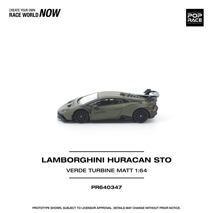 [Preorder] POPRACE 1:64 LAMBORGHINI HURACAN STO VERDE TURBINE MATT PR640347