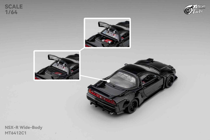 [Preorder] Microturbo 1:64 Custom NSX Wide Body - Gloss Black MT6412C1