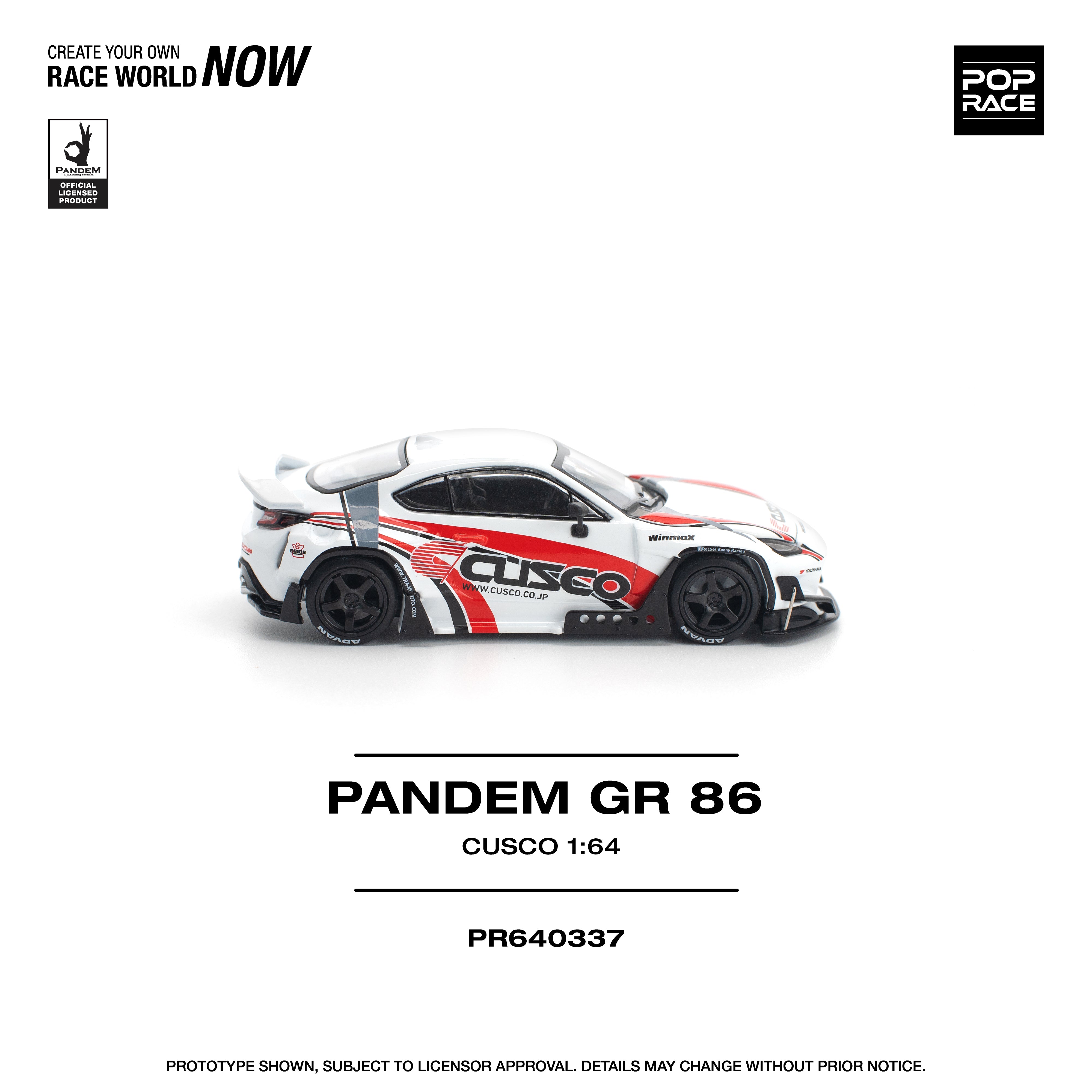 Preorder] POPRACE 1:64 Panden GR86 - Cusco PR640337 – Horizon Diecast