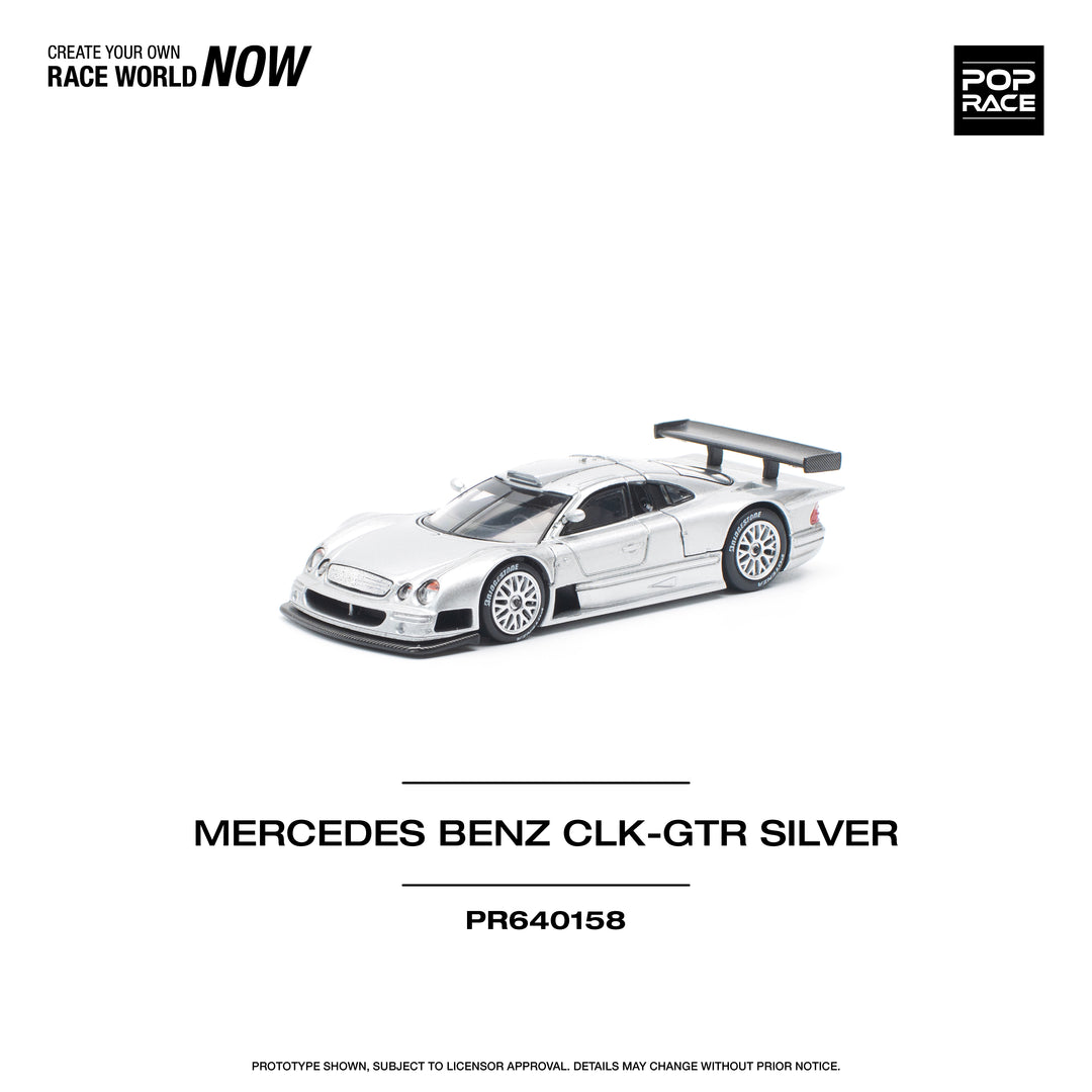 [Preorder] POPRACE 1:64 MERCEDES-BENZ AMG CLK GTR - SILVER