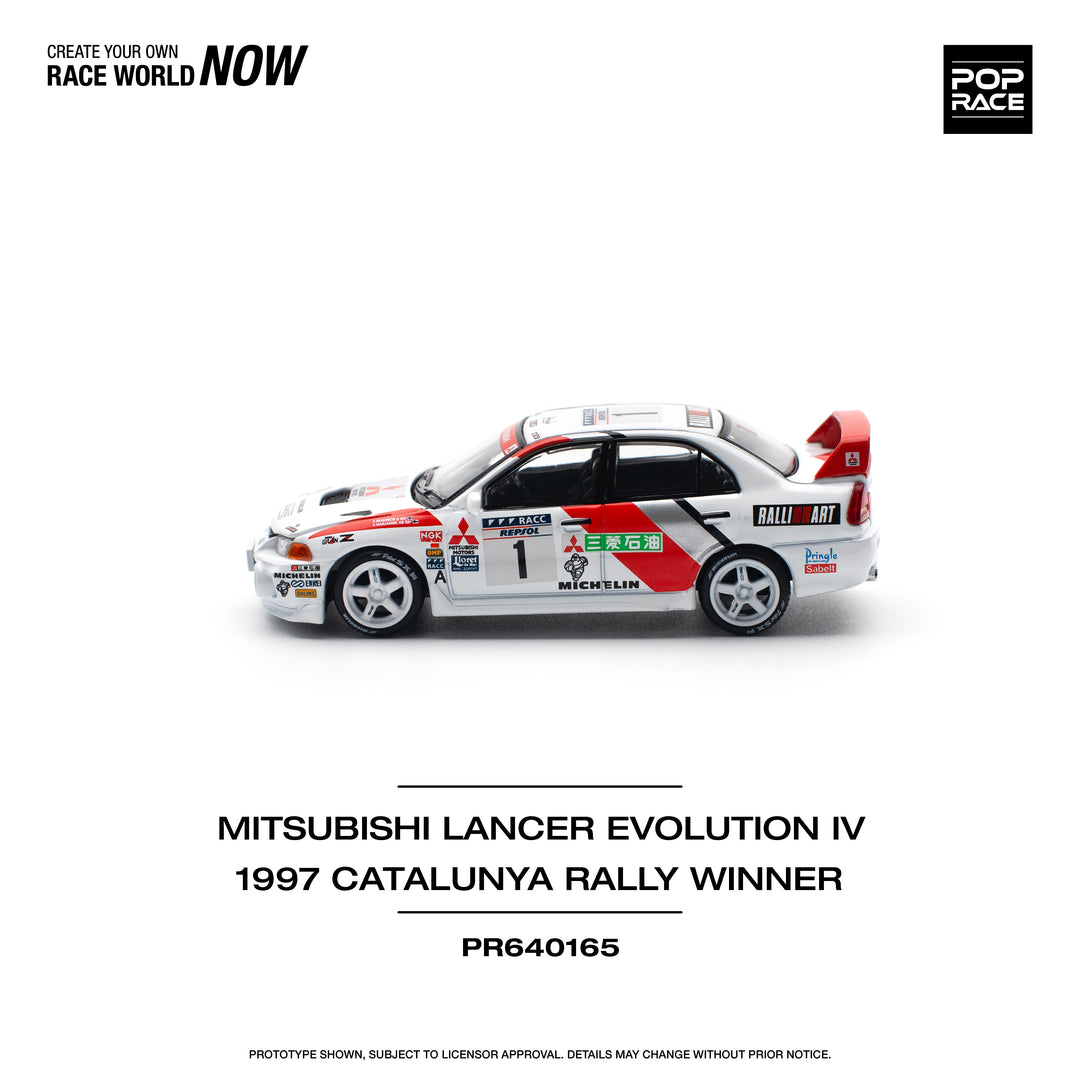 [Preorder] POPRACE 1:64 MITSUBISHI LANCER EVO IV - WINNER, RALLY DE CATALUNYA 1997