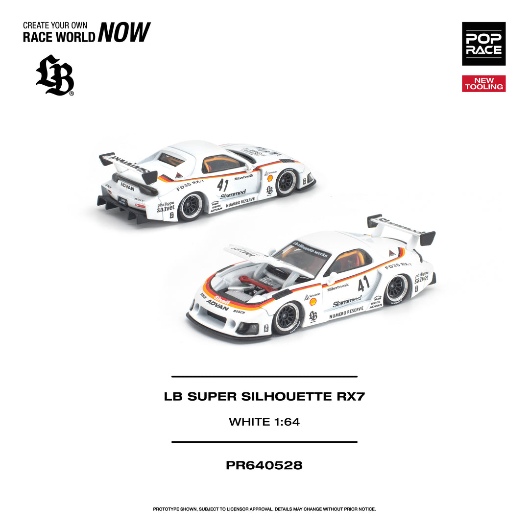 [Preorder] POPRACE 1:64 LB SUPER SILHOUETTE RX7 (FD3S) PR640528