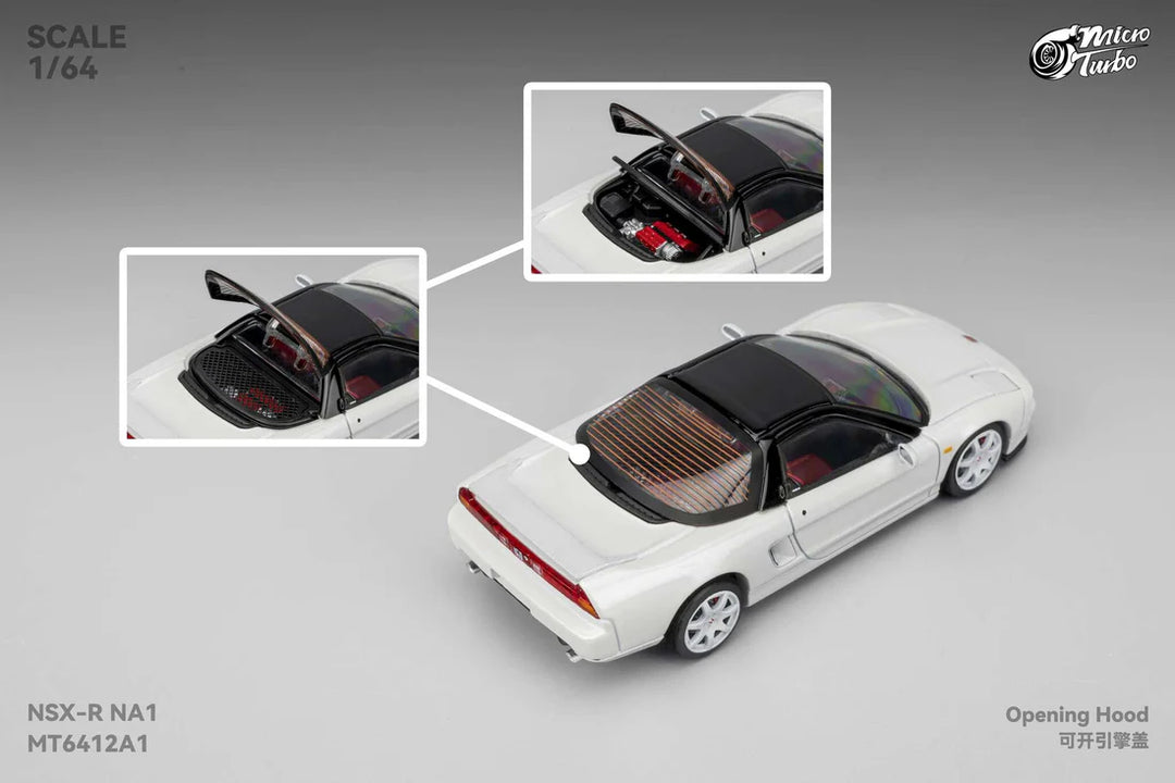[Preorder] Microturbo 1:64 Custom NSX-R - Metallic White MT6412A1