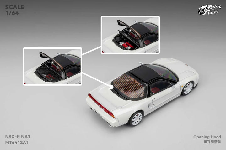 [Preorder] Microturbo 1:64 Custom NSX-R - Metallic White MT6412A1