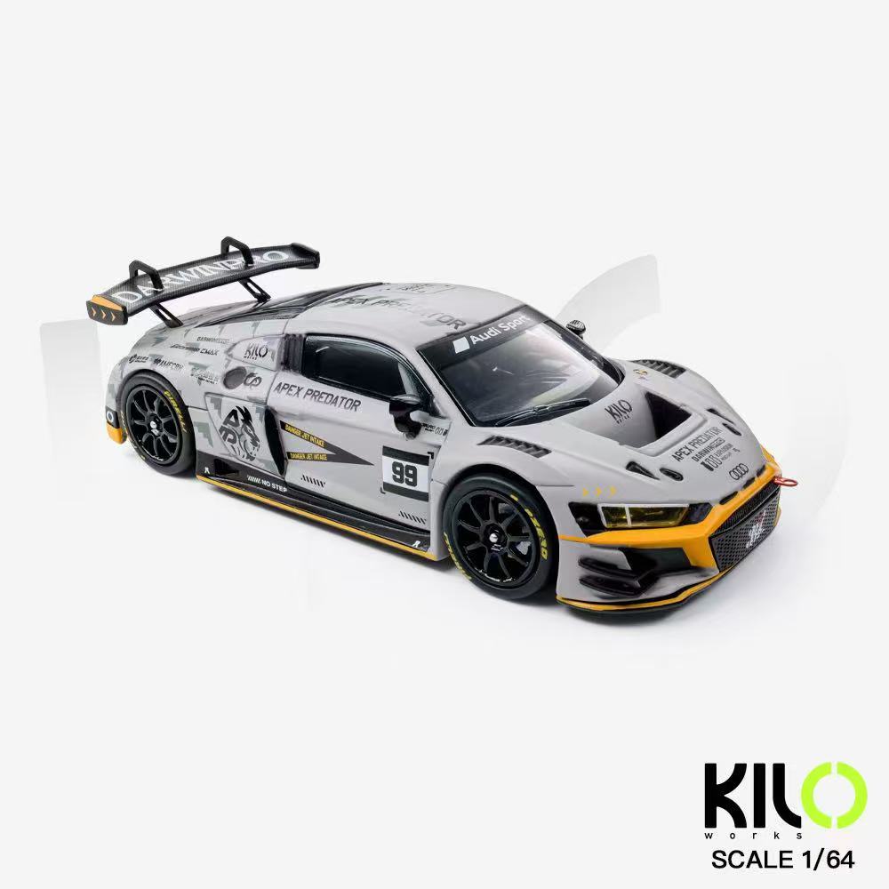 [Preorder] KILO works 1:64 AUDI R8 LMS GT3 EVO II  DarwinPRO Air Force Grey KLW0036-25