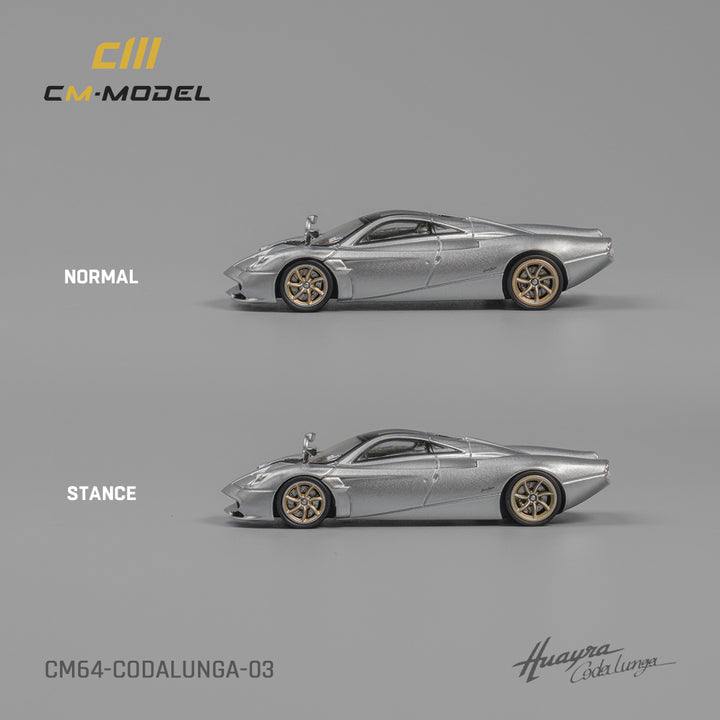 [Preorder] CM Model 1:64 Pagani Huayra Codalunga - Metallic Silver