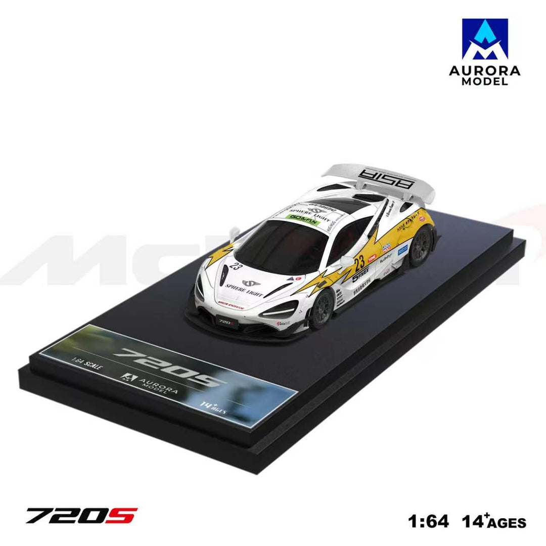 [Preorder] Aurora Model 1:64 McLaren 720S Lightning Livery (2 Variants)