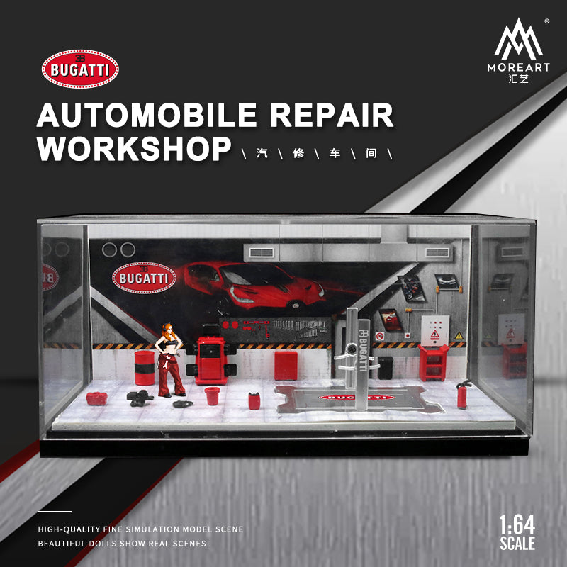 [Preorder] MoreArt 1:64 Bugatti repair workshop