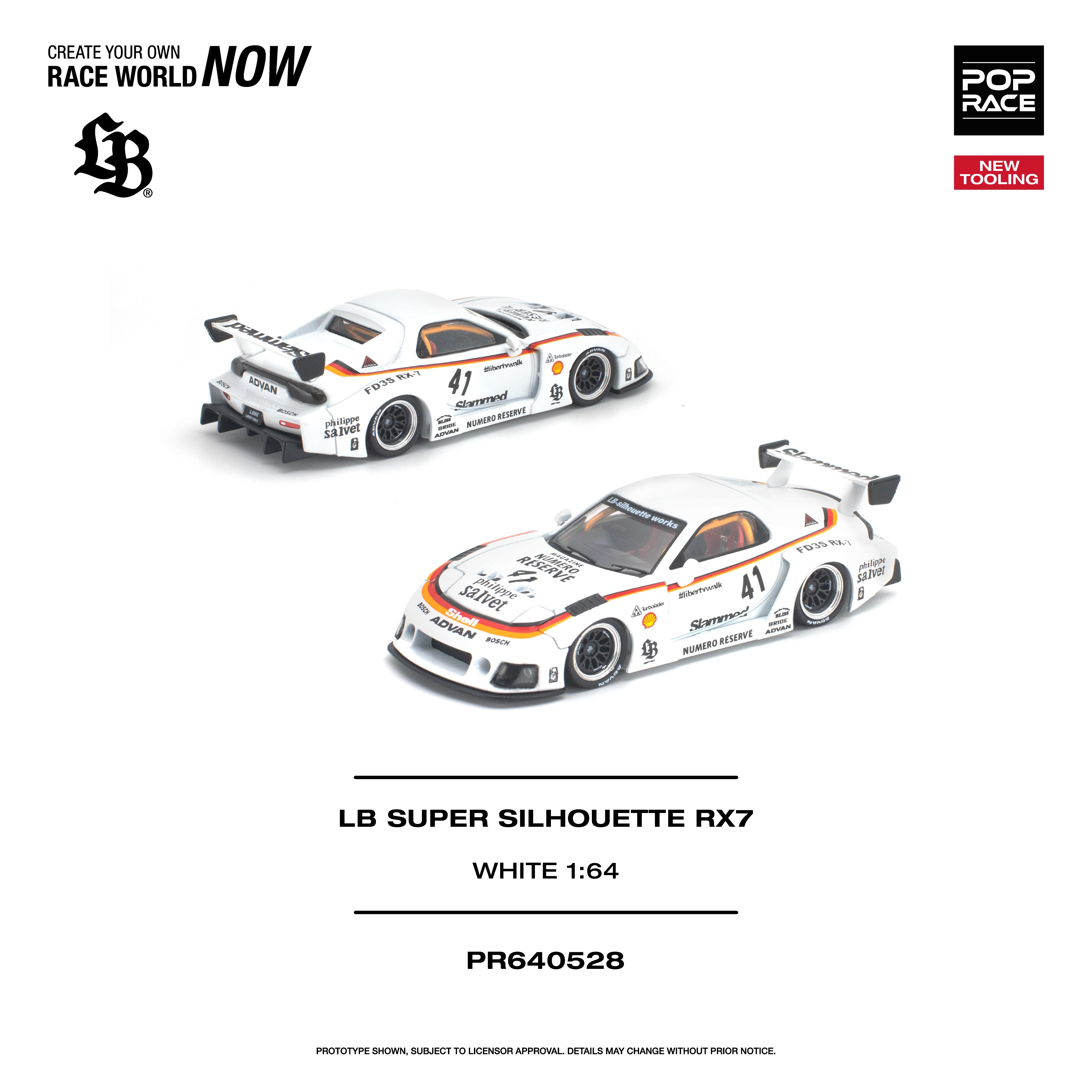Preorder] POPRACE 1:64 LB SUPER SILHOUETTE RX7 (FD3S) PR640528