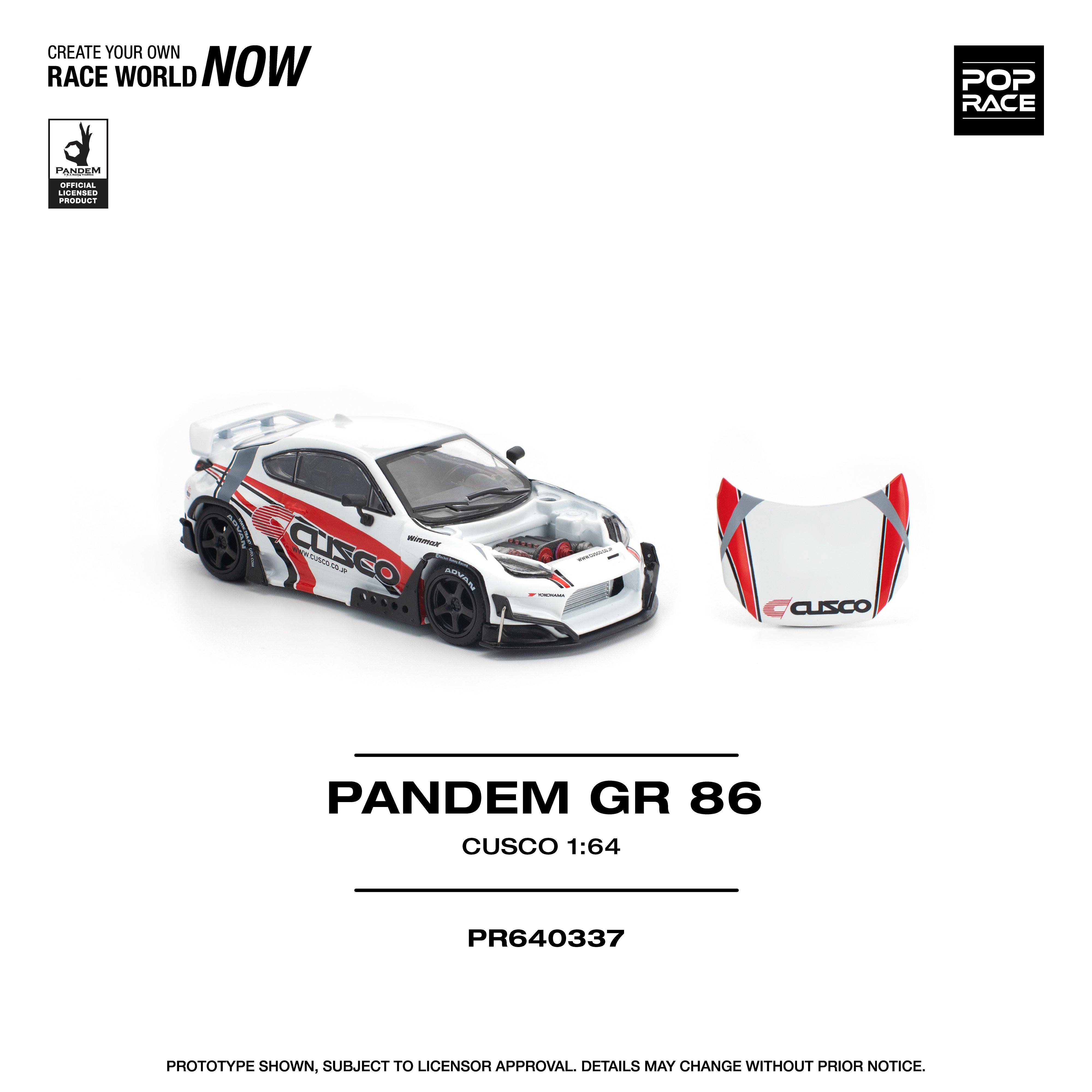 POPRACE 1:64 Panden GR86 - Cusco PR640337 – Horizon Diecast