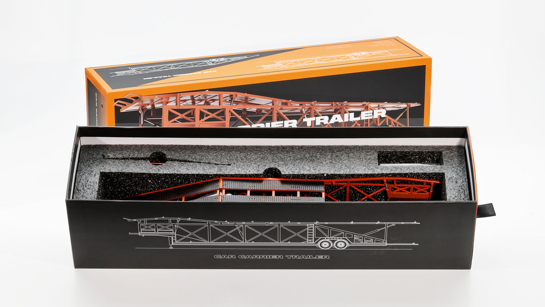 [Preorder] Shadow 1:64 CAR CARRIER TRAILER, BLACK+ORANGE KS-120-589