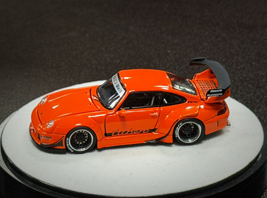[Preorder] PGM 1:64 Porsche RWB 993 Thermal Orange PGM-640315 (2 Versions)