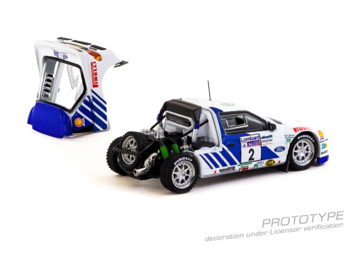 [Preorder] Tarmac Works 1:64 Ford RS200 Lombard RAC Rally 1986 T64P-001-86RAC02