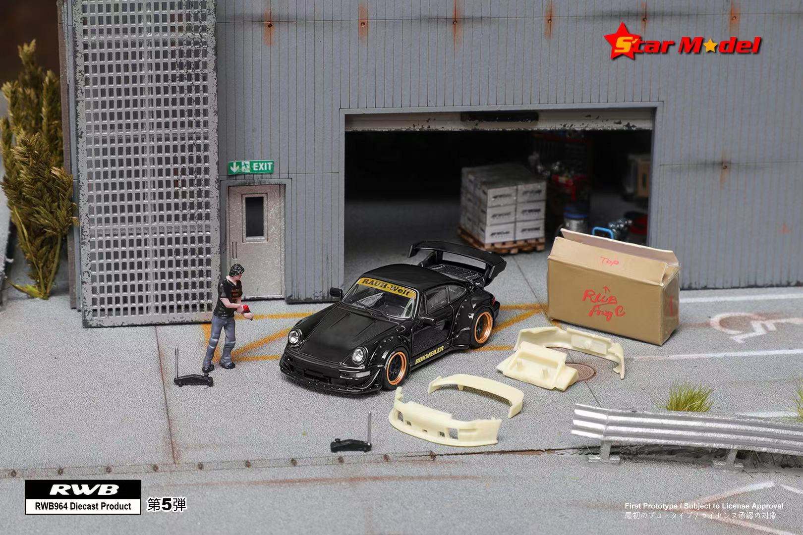 Star Model 1:64 Porsche RWB 964 GT Wing (6 Versions) – Horizon Diecast