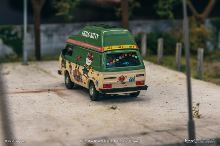 [Preorder] Tarmac Works 1:64 Volkswagen T3 Van Hello Kitty Camping