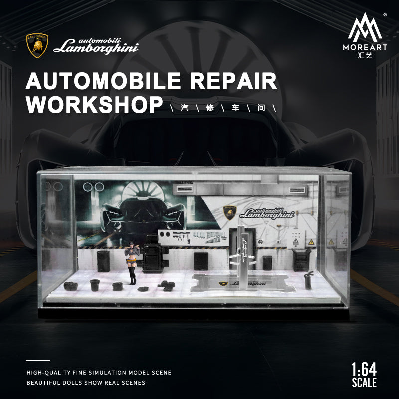 [Preorder] MoreArt 1:64 Lamborghini repair workshop