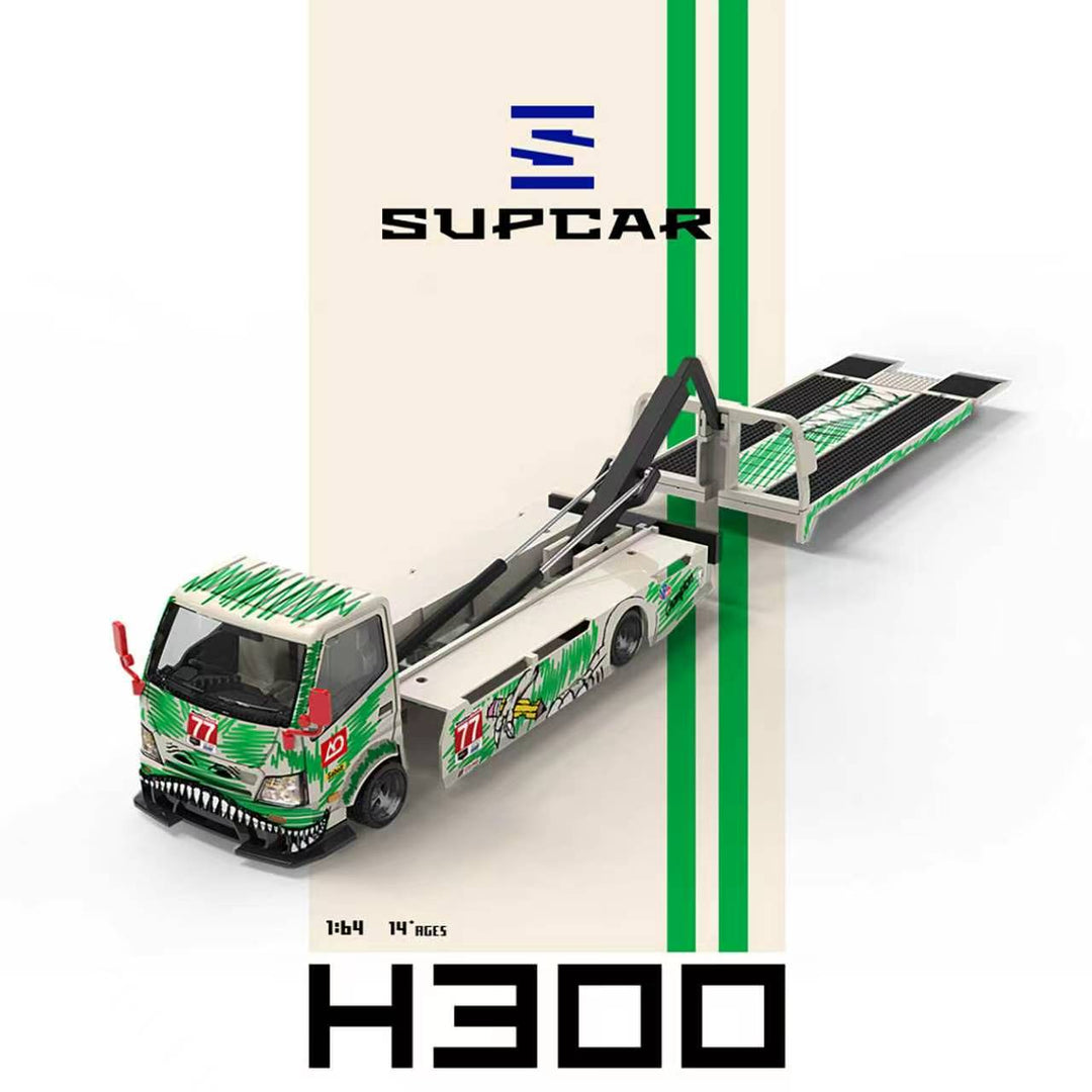 [Preorder] SUPCAR 1:64 H300 Green Graffiti Dino Livery SC647250