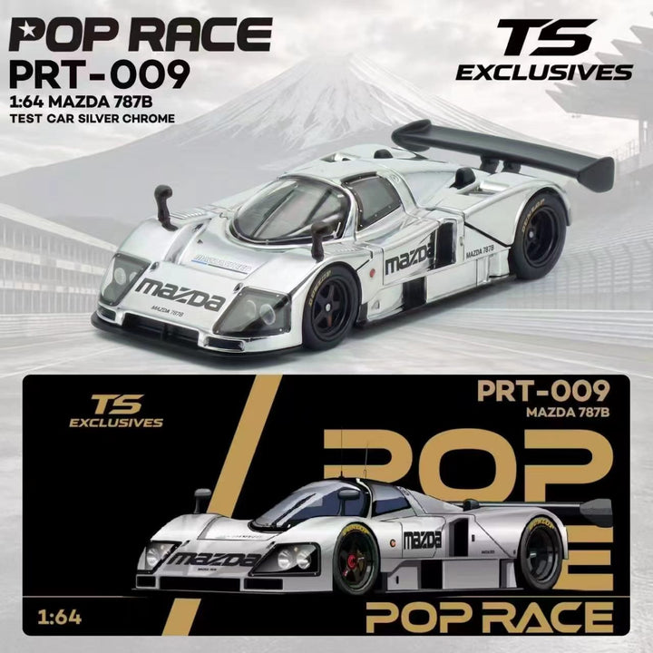 [Preorder] POPRACE 1:64 Mazda 787B - Silver PRT009
