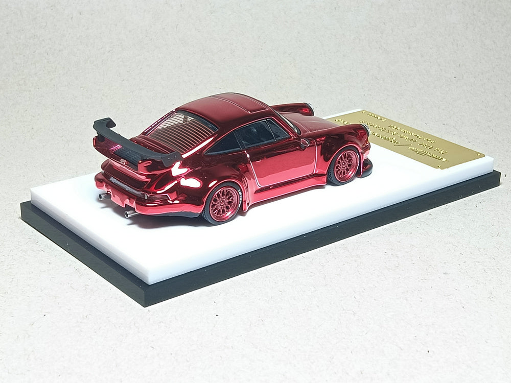 [Preorder] Model Collect 1:64 Porsche RWB930 - Chrome Red