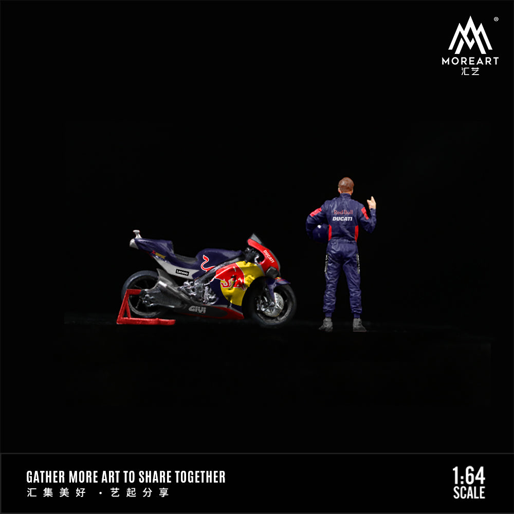 [Preorder] MoreArt 1:64 Ducati Red Bull Racing Motorcycle Doll