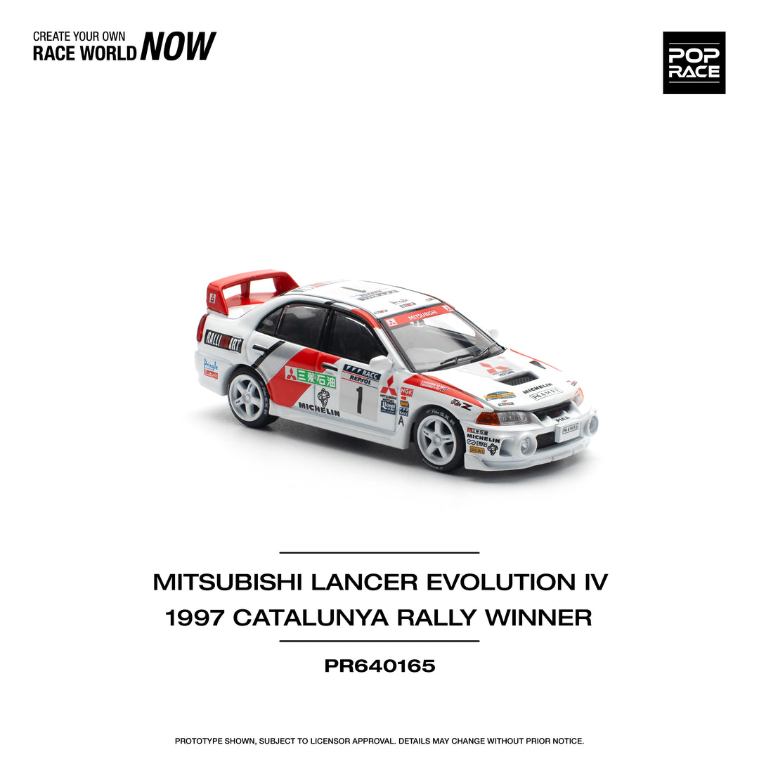 [Preorder] POPRACE 1:64 MITSUBISHI LANCER EVO IV - WINNER, RALLY DE CATALUNYA 1997