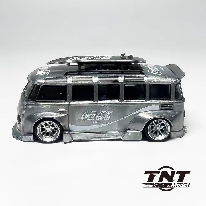 TNT Model 1:64 VW T1 Bus RWB Raw Zamac Chase (3 Versions)