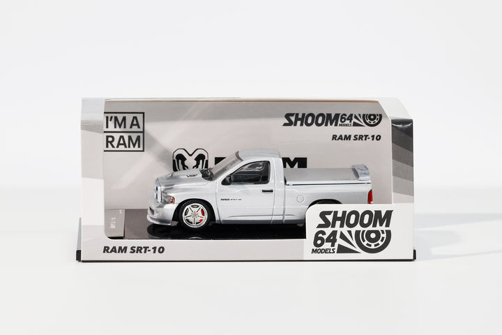 [Preorder] SHOOM64 1:64 Dodge 2003 RAM SRT-10 Silver (LHD) SHOOM-103-004